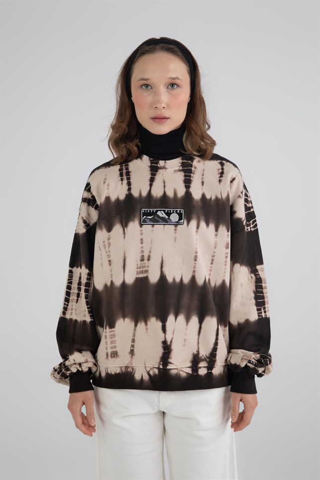 Kadın Batik Oversize Sweatshirt