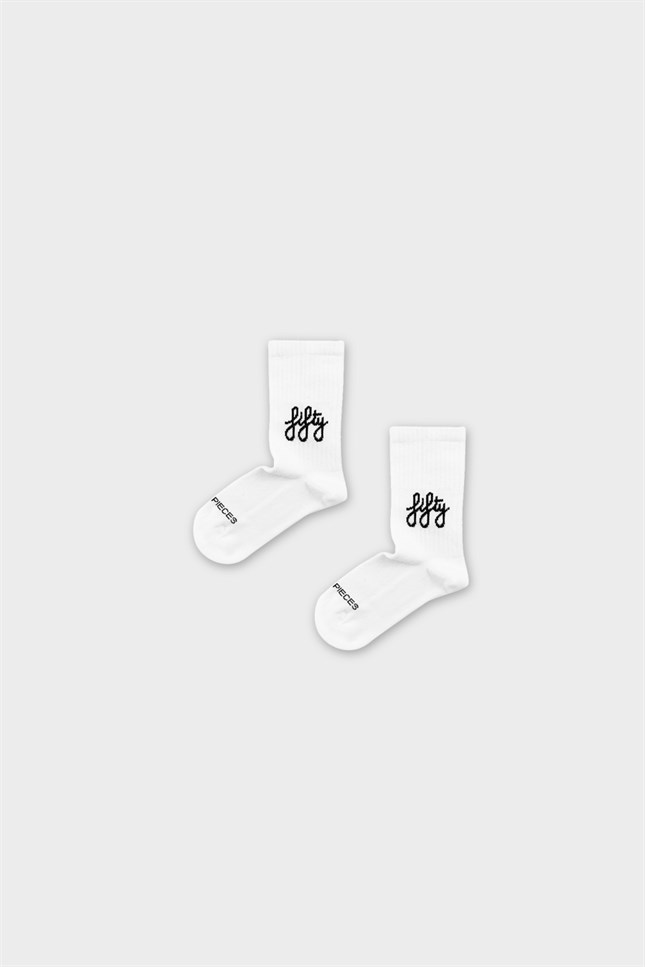 Fifty Mini Çocuk Çorabı Beyaz | fiftypieces.shop