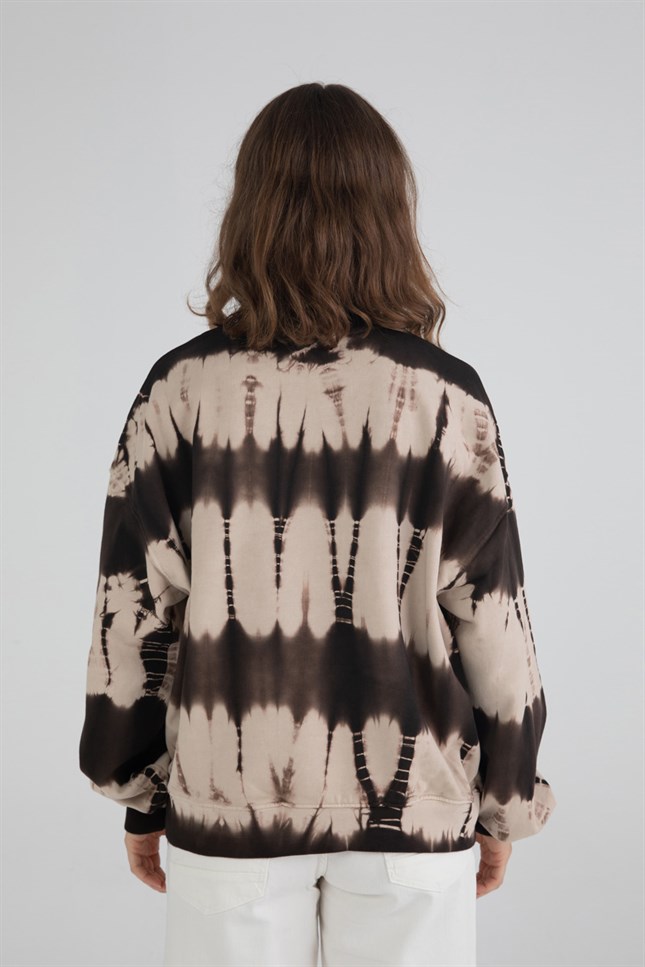 Kadın Batik Oversize Sweatshirt