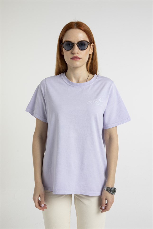 Kadın Sırt Baskılı Oversize T-Shirt
