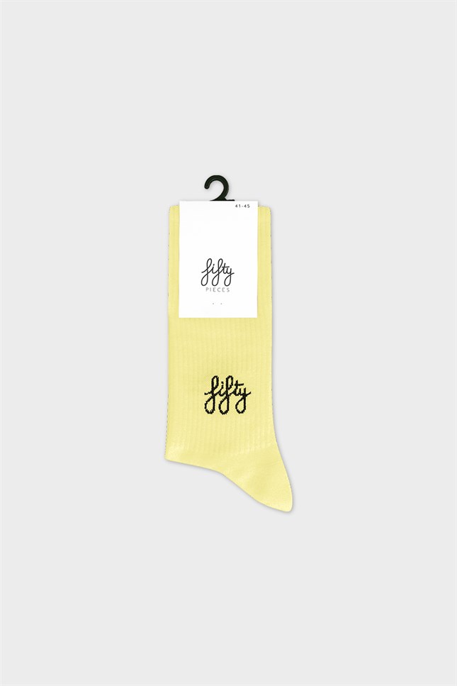 Sarı Favorite Çorap